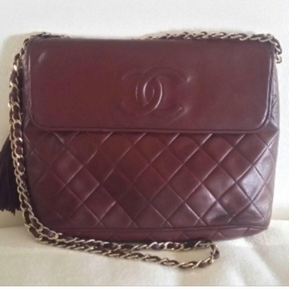 Chanel Bordeaux Vintage Handbag - Picture 1 of 4